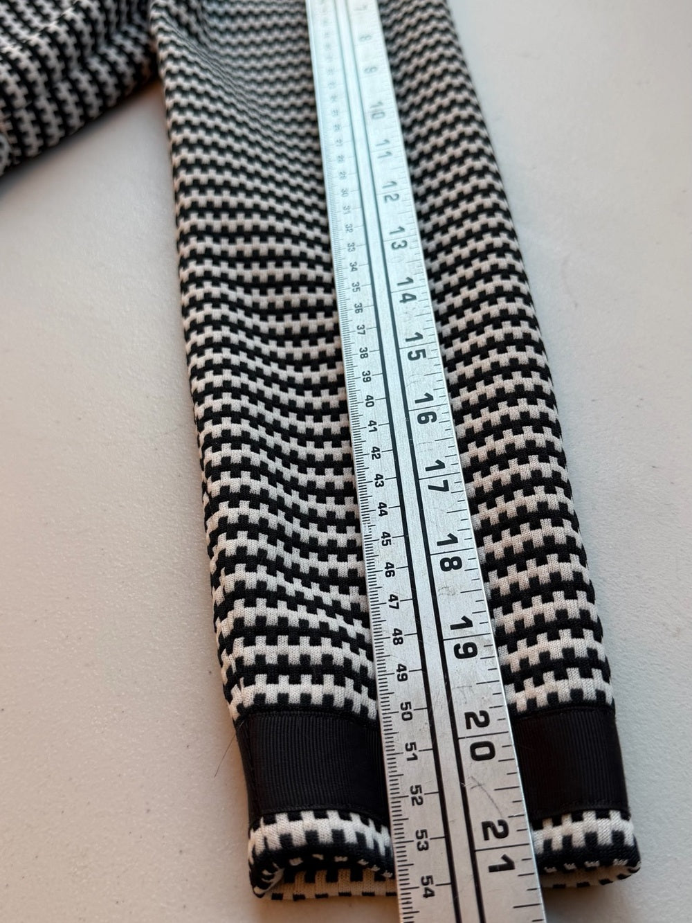 VINTAGE Jane Andre Classic Black and White Houndstooth Fit-and-Flare Dress XXS