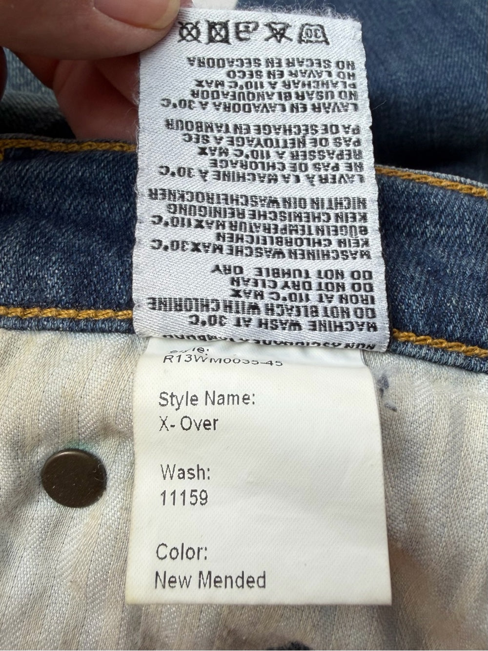 R13 X-OVER Crossover Jeans | Italy 25