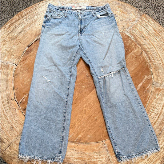 MASSIMO Denim Supply Logan Distressed Light Wash‎ Denim, Men’s 34 x 32