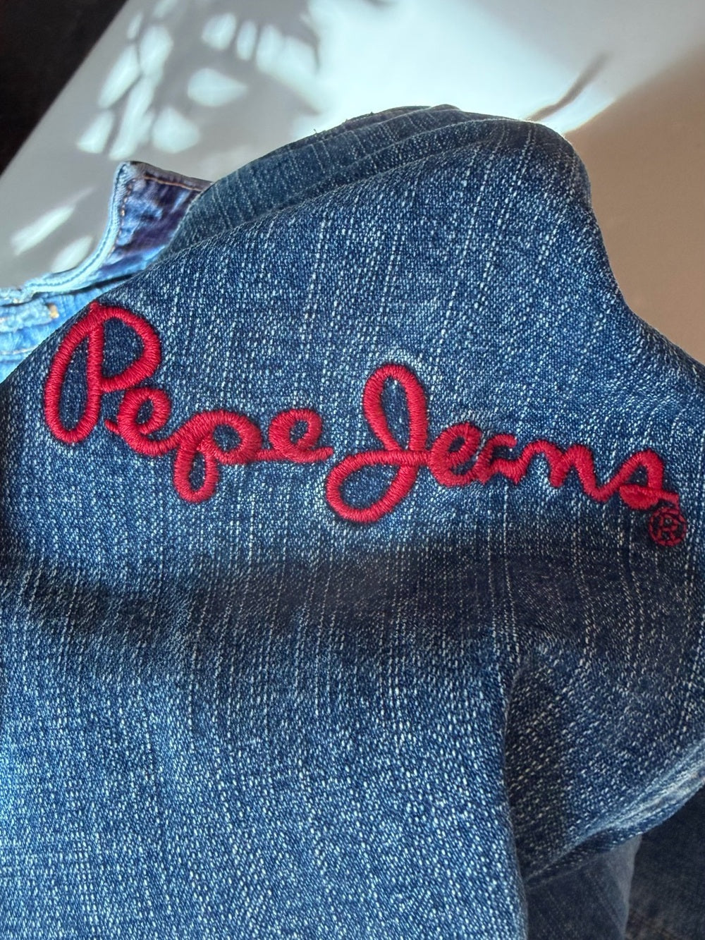Pepe Jeans London Denim Mini Dress | Y2K Patchwork Stretch Jean Dress