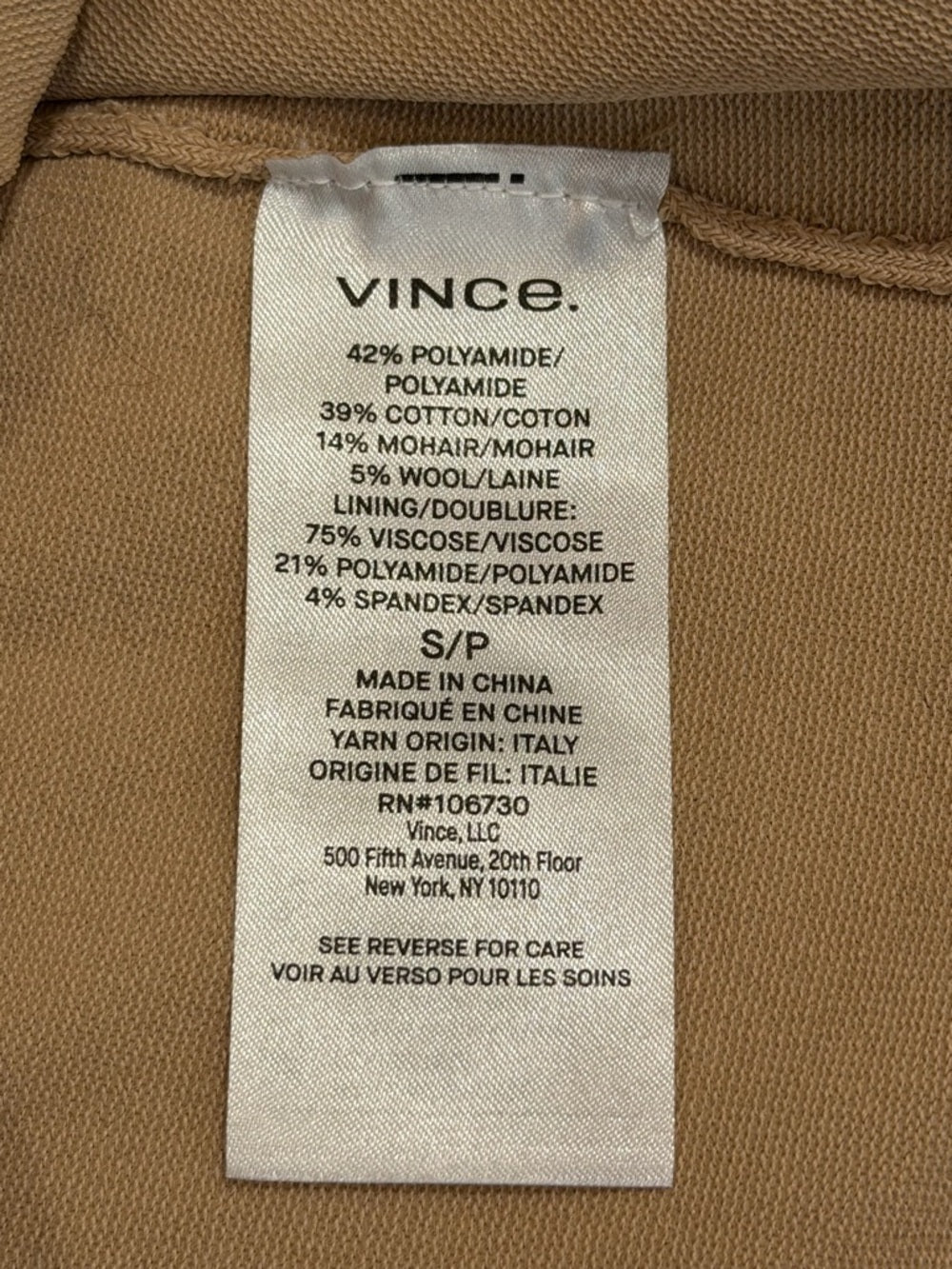 VINCE Black Knit Skirt Cotton Mohair Blend Lace Hem Pull On Midi Size M