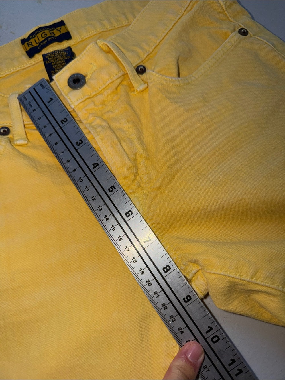 RUGBY RALPH LAUREN Bright Yellow Super Skinny Jeans | Collectible Designer Denim