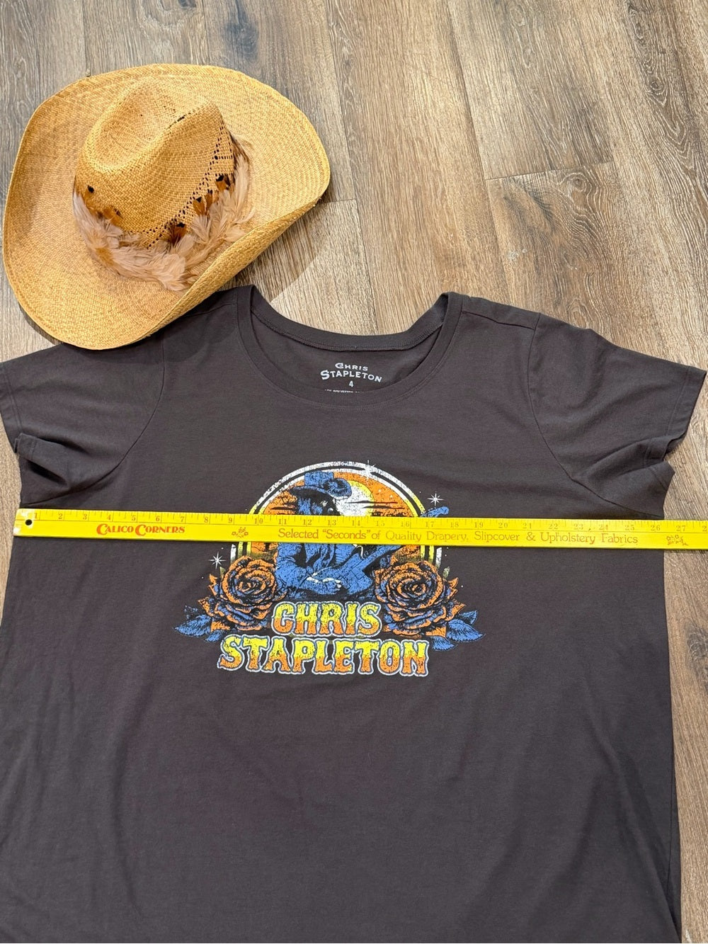 CHRIS STAPLETON Charcoal Graphic Short Sleeve Tee - Women's
