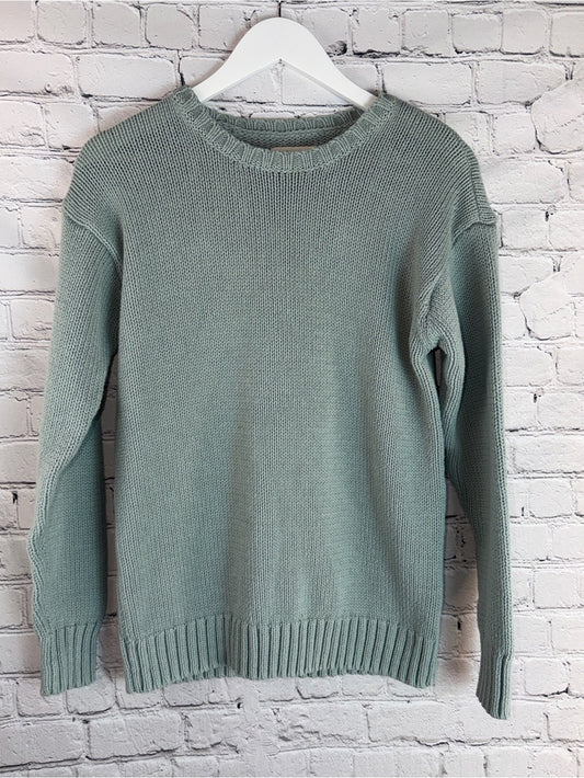 AEROPOSTALE Sage Green Crewneck Sweater Soft Knit Seafoam Pullover Women’s M