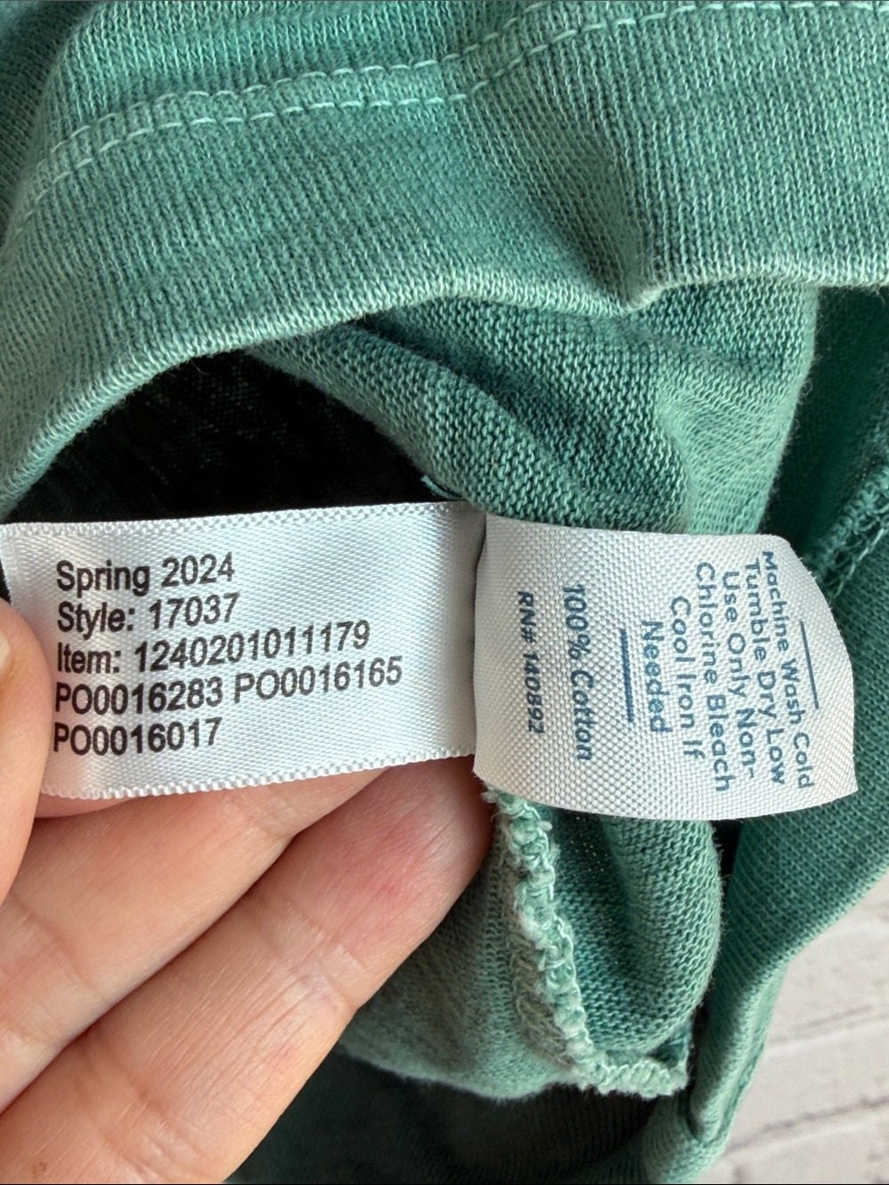 MARINE LAYER Washed Teal Slub Polo Tee XS
