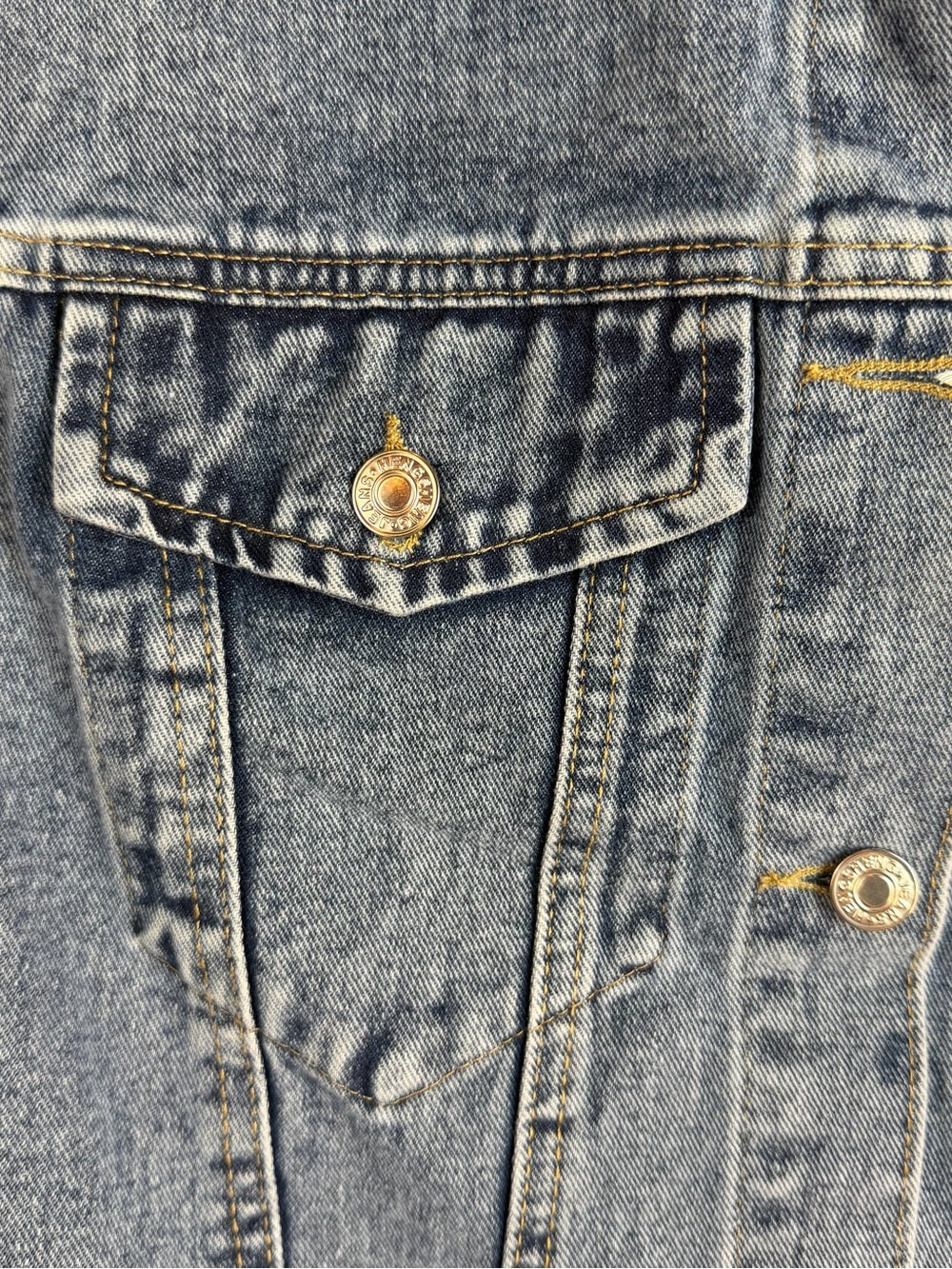 Cropped Denim Short-Sleeve Jacket | Y2K Streetwear | Button-Front Jean Jacket