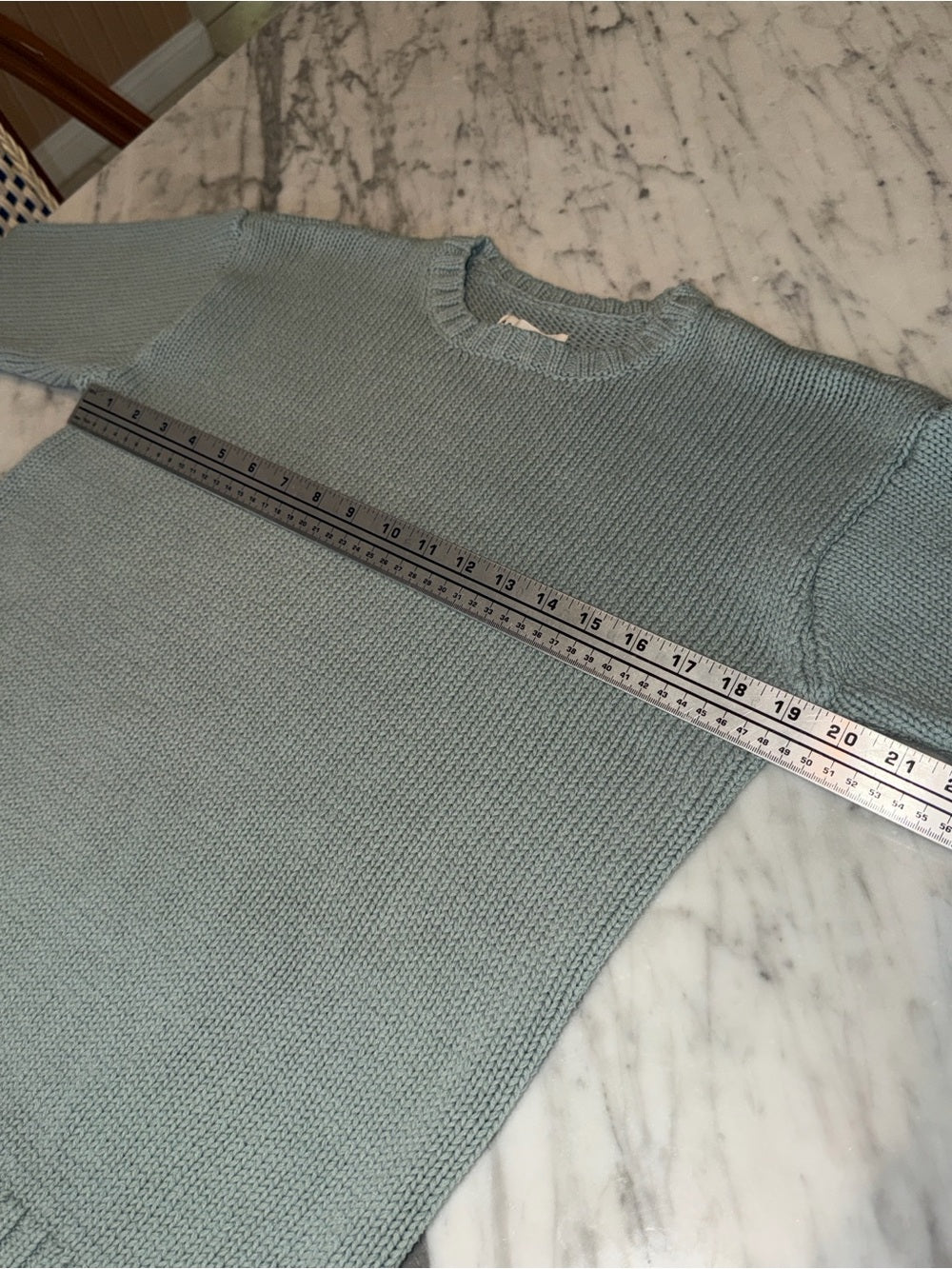 AEROPOSTALE Sage Green Crewneck Sweater Soft Knit Seafoam Pullover Women’s M