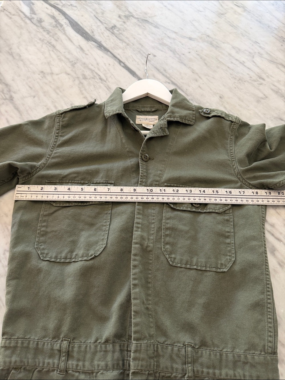 Ralph Lauren Denim & Supply Olive Green Utility Shirt Women Size S