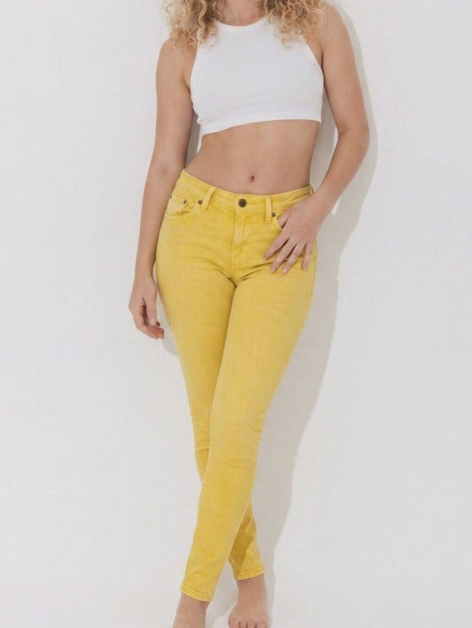 RUGBY RALPH LAUREN Bright Yellow Super Skinny Jeans | Collectible Designer Denim