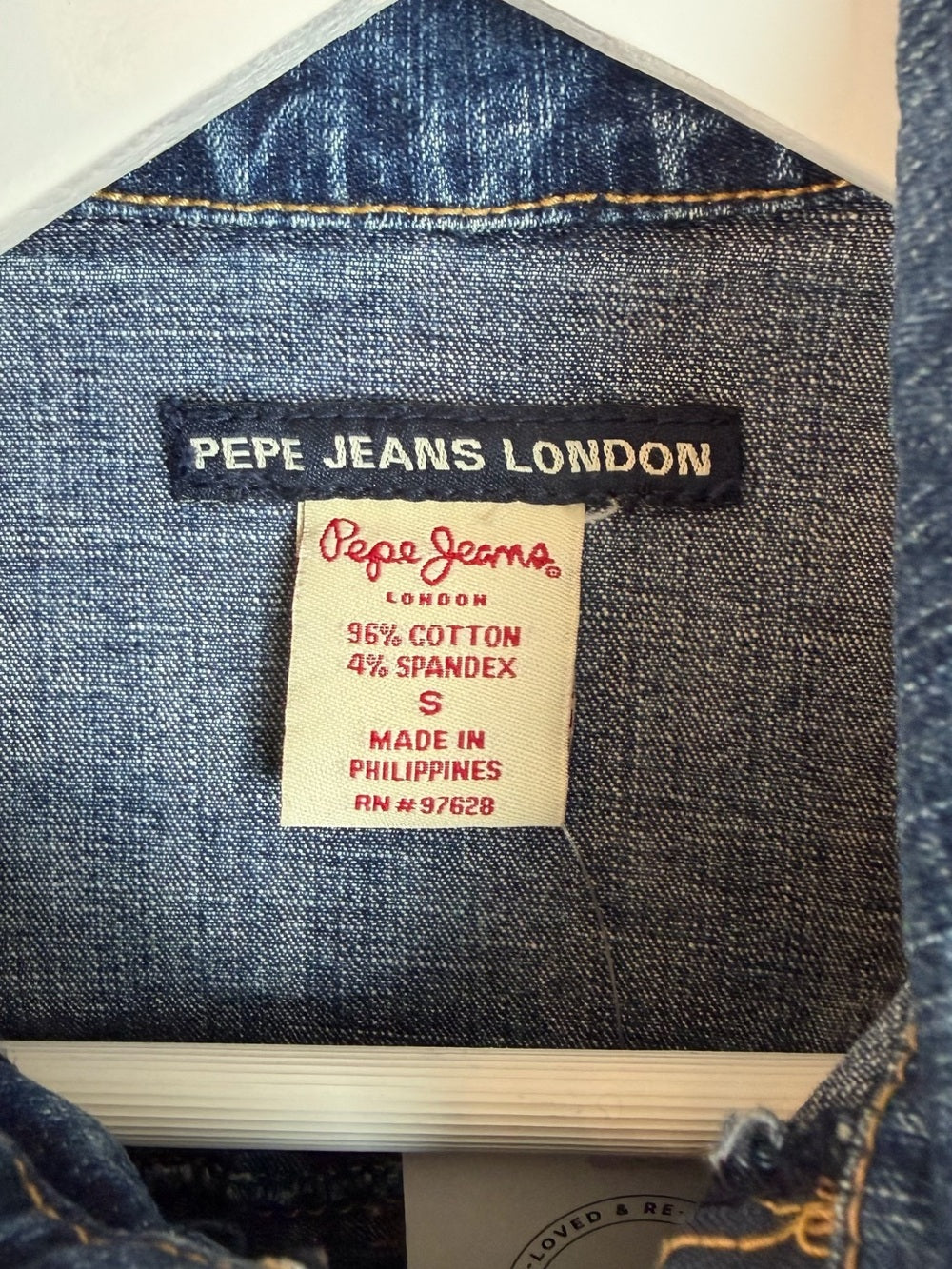 Pepe Jeans London Denim Mini Dress | Y2K Patchwork Stretch Jean Dress